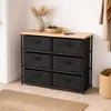DOCHTMANN Scaffale con contenitori nero 6 ripiani Anteprima dell’immagine prodotto 4