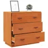 Sideboard Wachsbraun 80x40x75 cm Massivholz Kiefer - Produktbild-Vorschau 5