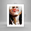 Poster - Poster ohne Rahmen - Öl Mund Frau - 30x40 cm - Produktbild-Vorschau 4