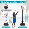 COSTWAY, canestro da basket da esterno con ruote, altezza Anteprima dell’immagine prodotto 6