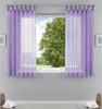 2er-Pack Gardinen Transparent Vorhang Set Wohnzimmer Voile Produktbild-Vorschau 1