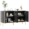 Merax Sideboard Commode avec 4 portes, armoire TV, armoire Voir les images du produit 4