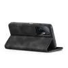 A black flip case for a smartphone is shown in a studio setting. Produktbild-Vorschau