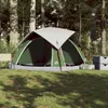 vidaXL Campingzelt 4 Personen Grün Wasserdicht Produktbild-Vorschau 4