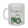 Dorfkind grüner Traktor Glas Tasse Produktbild-Vorschau 2