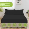 Jersey Spannbettlaken 90-100x190-200cm Schwarz Produktbild-Vorschau 5