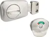Verrou à voyant pour WC, pour porte de 40mm, inox brossé - Voir les images du produit 1