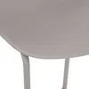 A close-up view of the seat and legs of a gray bar stool. Podgląd zdjęcia produktu