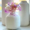 Bouquet de fleurs séchées - Violet & accents dorés - Voir les images du produit 2