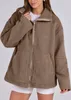 ASKSA Damen Teddy Fleece Jacke Warme Flanell Jacke Dicke Produktbild-Vorschau 3
