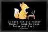 Mr. & Mrs. Panda Schmutzfangmatte Redakteur Herz 50 x 75 cm Produktbild-Vorschau 1