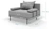 Gartenmöbel set Bahama Dunkelgrau 6 Personen Gartenlounge Produktbild-Vorschau 7