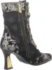 Laura Vita Damen Stiefelette floral Blumenmuster Metallic Produktbild-Vorschau 11