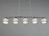 Balkenpendelleuchte 5-flammig Chrom Grau Produktbild-Vorschau 7
