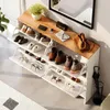 FCH Schuhschrank schmal mit 4 Klappen, Schuhregal für den Produktbild-Vorschau 5