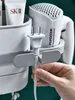 Haartrocknerhalter, Kabelhalter, Badezimmer Produktbild-Vorschau 3