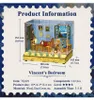3D-Puzzle, DIY-Minihaus Vincent's Bedroom, Tonecheer, 143 Produktbild-Vorschau 8