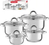 SET DE CUISSONS 8 pcs Set de casseroles à induction en Voir les images du produit 1