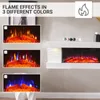 Elektrický krb BALDERIA Lumina – nástenný krb – biely Náhľad obrázku produktu 3