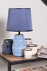 Clayre & Eef Tischlampe Ø 20x35 cm Blau Weiß Keramik Produktbild-Vorschau 3