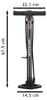 Dunlop Standpumpe Schwarz 22.5 x 16 x 60 cm Schwarz 22.5 x Produktbild-Vorschau 2
