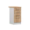 Unterschrank INEZ II, Küche, Küchenschrank 40 cm Weiß/Craft Produktbild-Vorschau 6