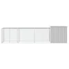 The Living Store Hühnerkäfig Grau 400x91x100 cm Verzinkter Produktbild-Vorschau 3