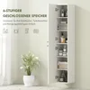 HOMCOM Badezimmerschrank Hoch Badschrank mit 2 Tür, Produktbild-Vorschau 6