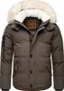 Stone Harbour Herren Winterjacke Steppjacke Parka Teddyfell Produktbild-Vorschau 1