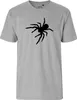 Huuraa Herren T-Shirt Spinne Silhouette S Sport Grey Bio Produktbild-Vorschau 2