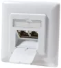 Logilink Cat.6A Anschlussdose, 2x RJ45,weiß, waagerecht Produktbild-Vorschau 1