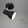 Deckenleuchte Spotleuchte Retro schwenkbar E14 25 W schwarz Produktbild-Vorschau 7