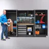 Werkbank 160 cm mit Hängeschrank und 2 breiten Produktbild-Vorschau 3