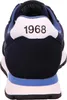Close-up of the back of a blue sneaker with the number 1968 printed on a white heel tab. Produktbild-Vorschau