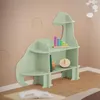 Joyz regál na knihy 3 úrovne, dinosaurus, drevený regál na Náhľad obrázku produktu 1