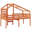 Hochbett mit Dach Wachsbraun 90x190 cm Massivholz Kiefer Produktbild-Vorschau 6