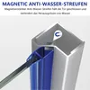 IMPTS Duschtür 90cm Falttür Rahmenlos Duschabtrennung Produktbild-Vorschau 5