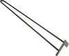 Nábytková noha do vlasů, výška 71 cm, 2 tyče, matná černá - Náhled obrázku produktu 3