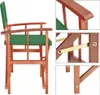CASARIA® 2x Gartenstuhl Balkonstuhl Holz Grün Produktbild-Vorschau 2