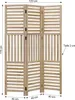 Paravent Séparateur de Pièce 3 Parties Cloison en Bois Voir les images du produit 3