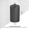 Fink CANDLE, metallic Stumpenkerze, Paraffin, schwarz, L. 8 Produktbild-Vorschau 3