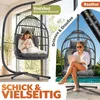 ELONEO Hängesessel mit Gestell, gemütlicher Schaukelstuhl Produktbild-Vorschau 5