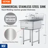 VEVOR Edelstahl Spültisch Gewerbliche Spülbecken 686 x 610 Produktbild-Vorschau 2