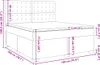 vidaXL Boxspringbett mit Matratze Blau 180x200 cm Stoff Produktbild-Vorschau 8