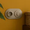 Unterputz Porzellan Retro Schalter, 2-fach, All-in-One, SET Produktbild-Vorschau 4