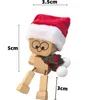 STILVORA Weihnachtsfiguren, Wackelfigur Holz Auto, Lustige Produktbild-Vorschau 5