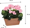 Mica Decorations Umělá rostlina Geranium v balkonovém boxu Náhled obrázku produktu 2