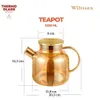 Théière Wilmax 1200 ml en verre avec couvercle en acier Voir les images du produit 4