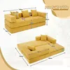 LVHOM Divano letto modulare in ciniglia, divano pieghevole Anteprima dell’immagine prodotto 7