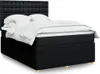 Eleganten-Stil Boxspringbett mit Matratze Schwarz 140x200 Produktbild-Vorschau 1